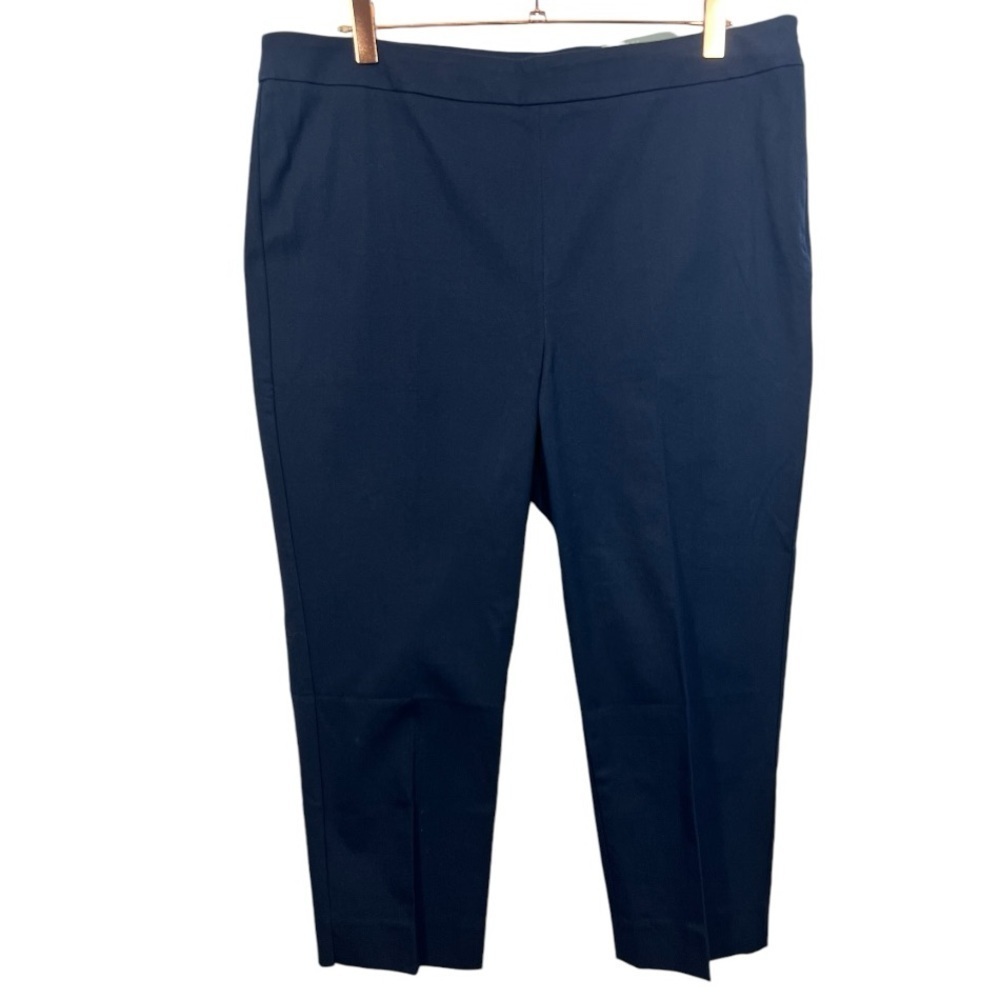 NWT Talbots Chatham Crop Pants Navy 14 - Picture 5 of 13